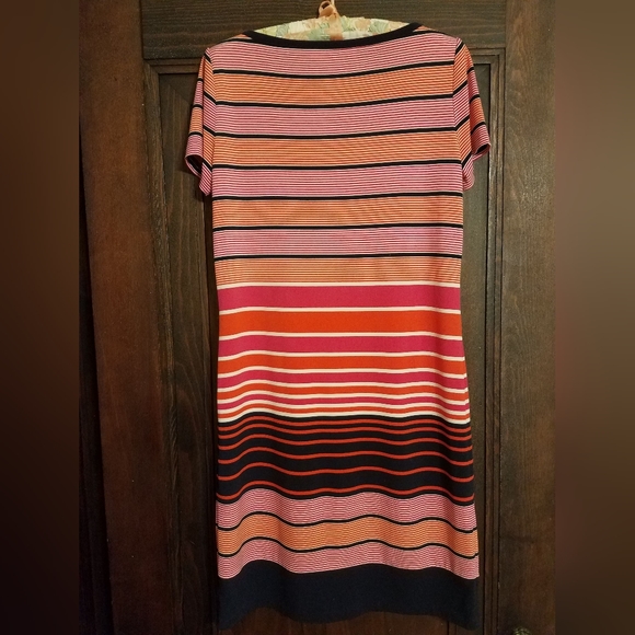 Michael Kors Stripe Stretch Shift Dress - Sz Sm - Picture 2 of 4